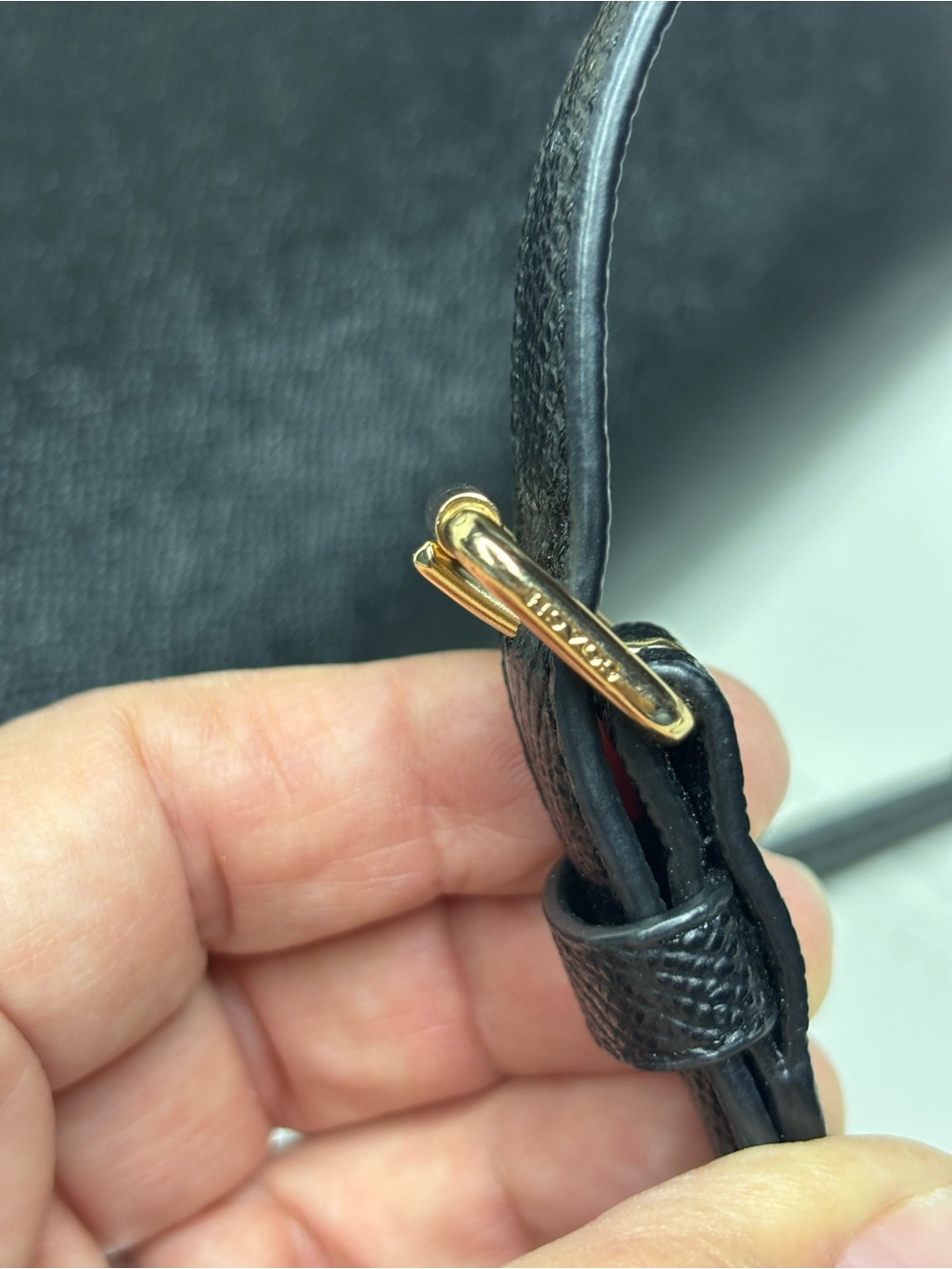 Coach Mini Lillie Carryall in black crossgrain leather and gold hardware - Picture 3 of 14